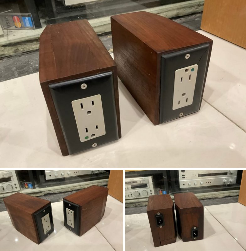 ขายปลั๊กรางไม้ไฮเอนด์ Versalab Wood Block Duplex made in USA ส่งฟรี