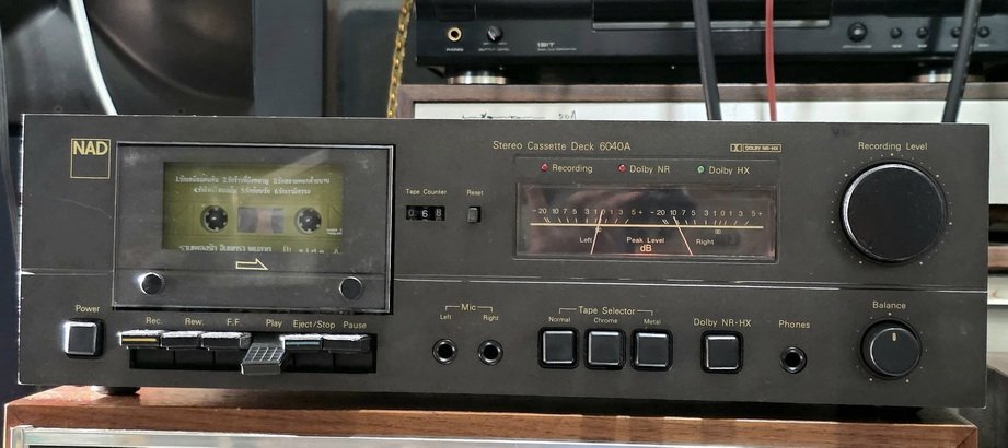 ขายเครื่องเล่นเทป NAD 6040A เสียงดี เข็ม VU สวย คลาสสิค