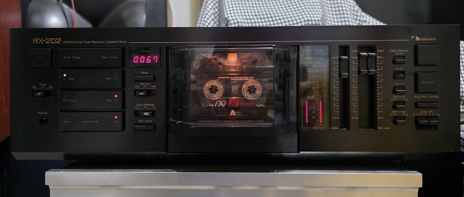 ขายเครื่องเล่นเทป NAKAMICHI RX-202 สวย เสียงดี ระบบกลับเทปด้านนอกสุดเท่ Made in Japan
