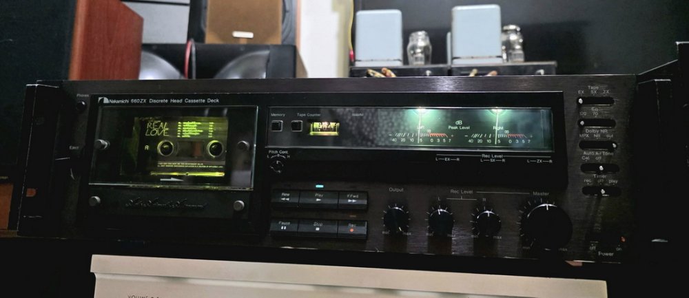 ขายเครื่องเล่นเทป NAKAMICHI 660ZX สวยเสียงดี พร้อมใช้ เข็ม VU. หายาก Made in Japan