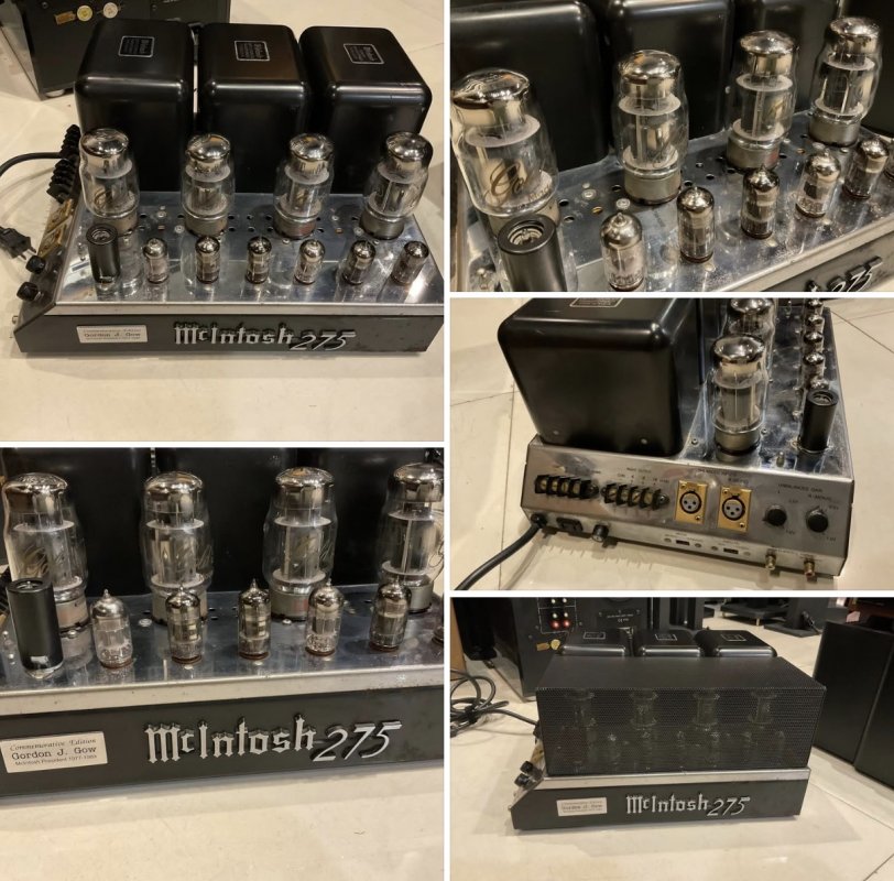 ขายเพาเวอร์แอมป์หลอดตัวตำนาน McIntosh MC275 สภาพดีเข้าใหม่