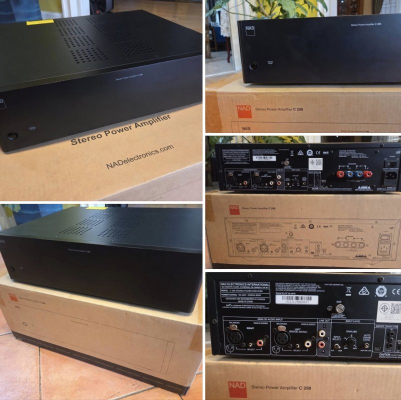 ขายเพาเวอร์แอมป์เสียงดีแบรนด์ฮิต NAD C298 สภาพสวย กล่องครบ