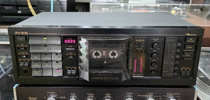 ขายเครื่องเล่นเทป NAKAMICHI RX-505 รุ่นTop 3 หัวเทป สวย เสียงดีมาก ระบบกลับเทปด้านนอกสุดเท่ Made in