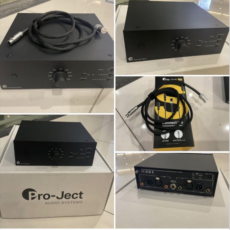 ขายเครื่องขยายสัญญาณหัวเข็มแผ่นเสียง PRO-Ject Phono Box DS3 B กล่องครบ