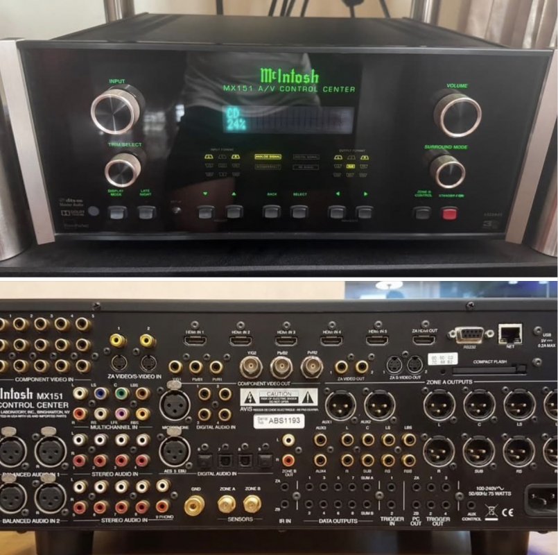 ขายปรีแอมป์ไฮเอนด์แบรนด์ฮิตยอดนิยม McIntosh MX151 สภาพสวยเข้าใหม่