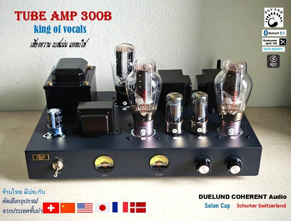 แอมป์หลอด 300B Pure Class A -รีวิวเสียงเยอะ-
